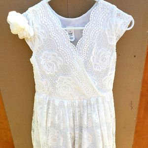 Girl's White Dress ~ Size 10